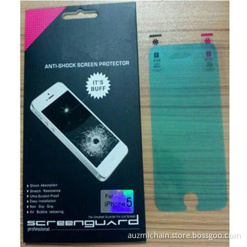 Real anti-shock screen protectors glass, diomand round film for iPhone, Samsung Galaxy